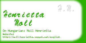 henrietta moll business card